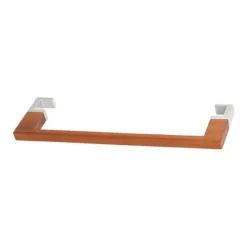 Handdoekstang voor designradiator Triga, in beuken, eiken of teak