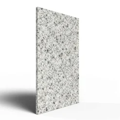 Designradiator Bethel White, natuursteen radiator in lichte graniet, staand