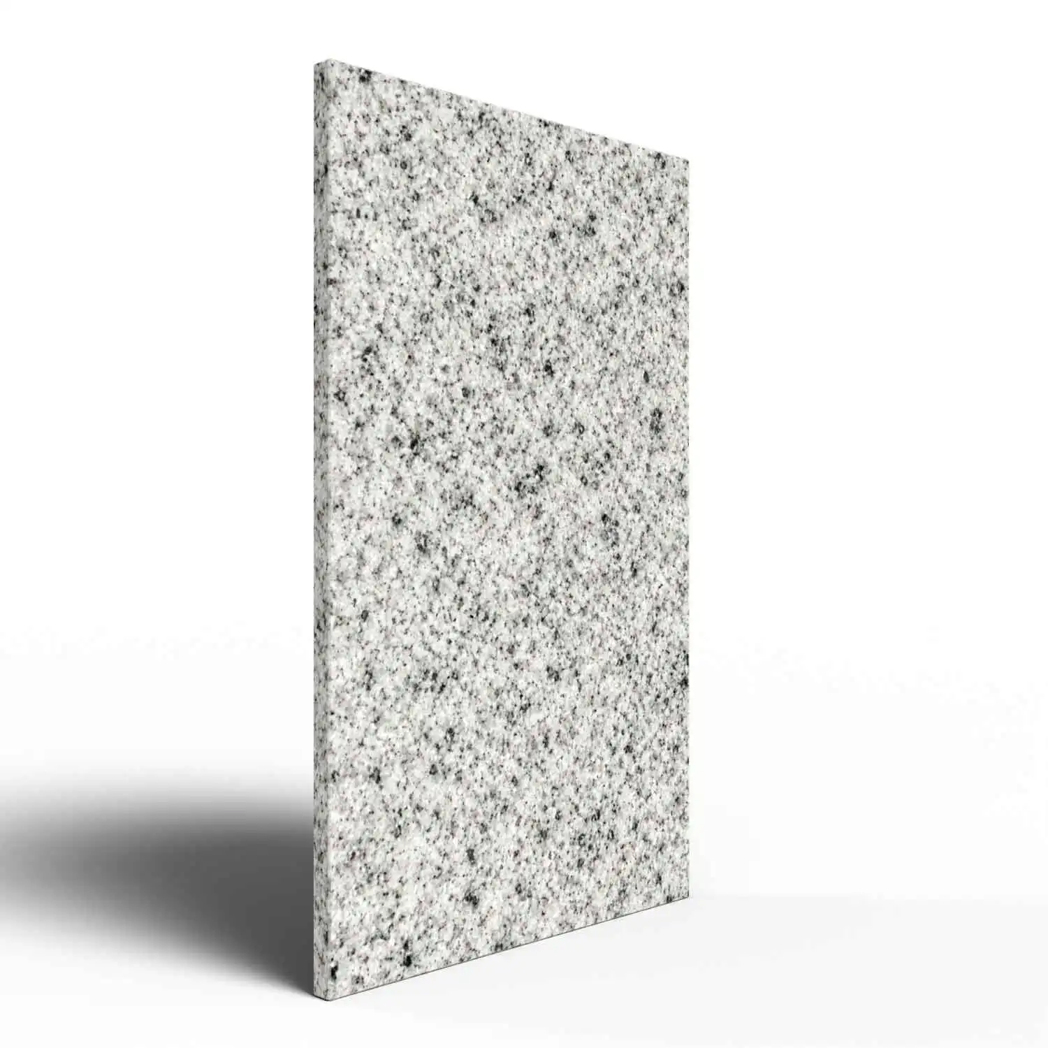 Designradiator Bethel White, natuursteen radiator in lichte graniet, staand