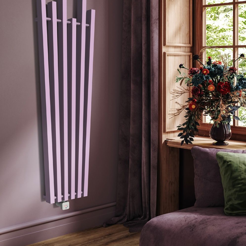 Designradiator Fan in een interieur