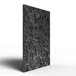 Designradiator Matrix, natuursteen radiator in donkere leisteen, staand