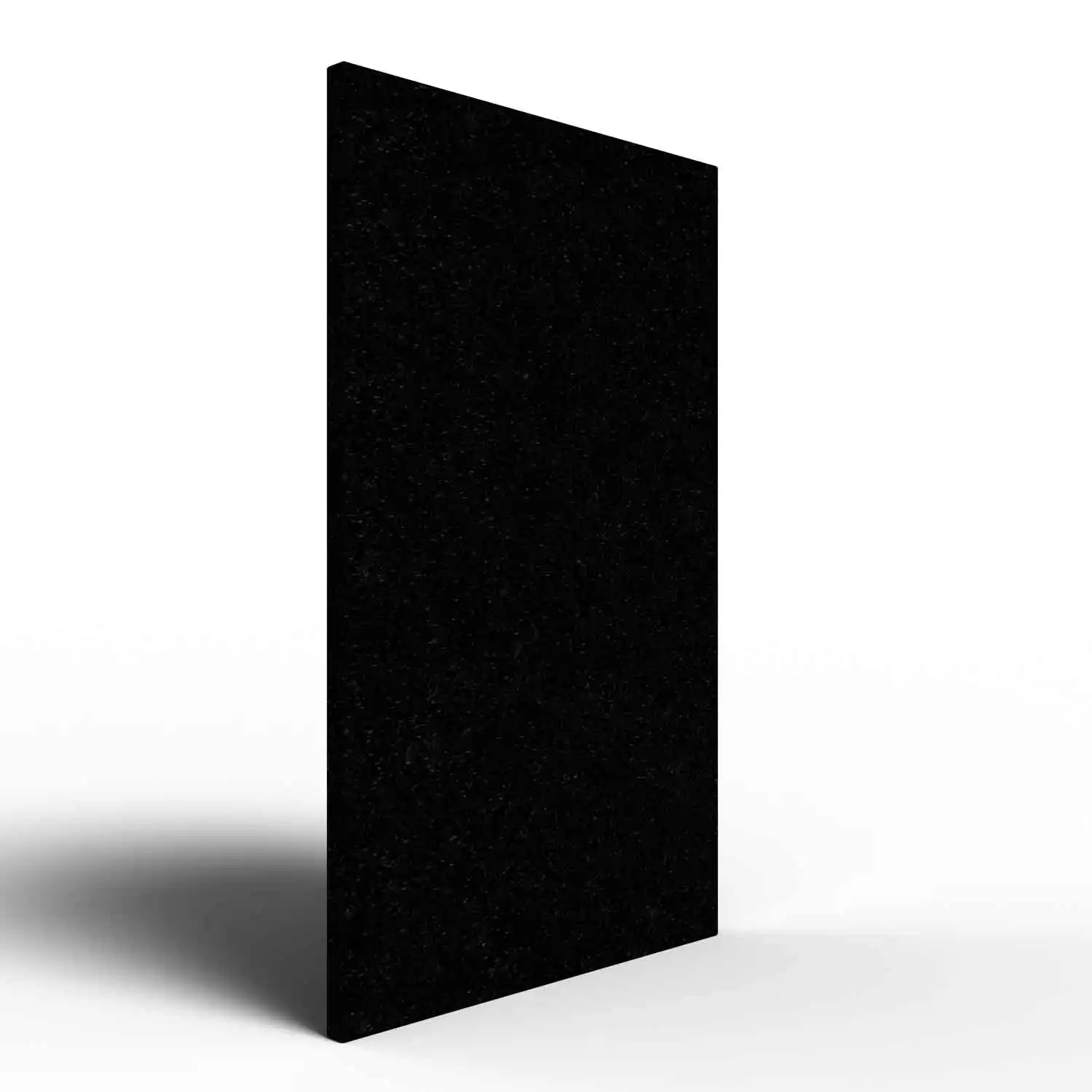 Designradiator Nero Assoluto, natuursteen radiator in zwarte graniet, staand