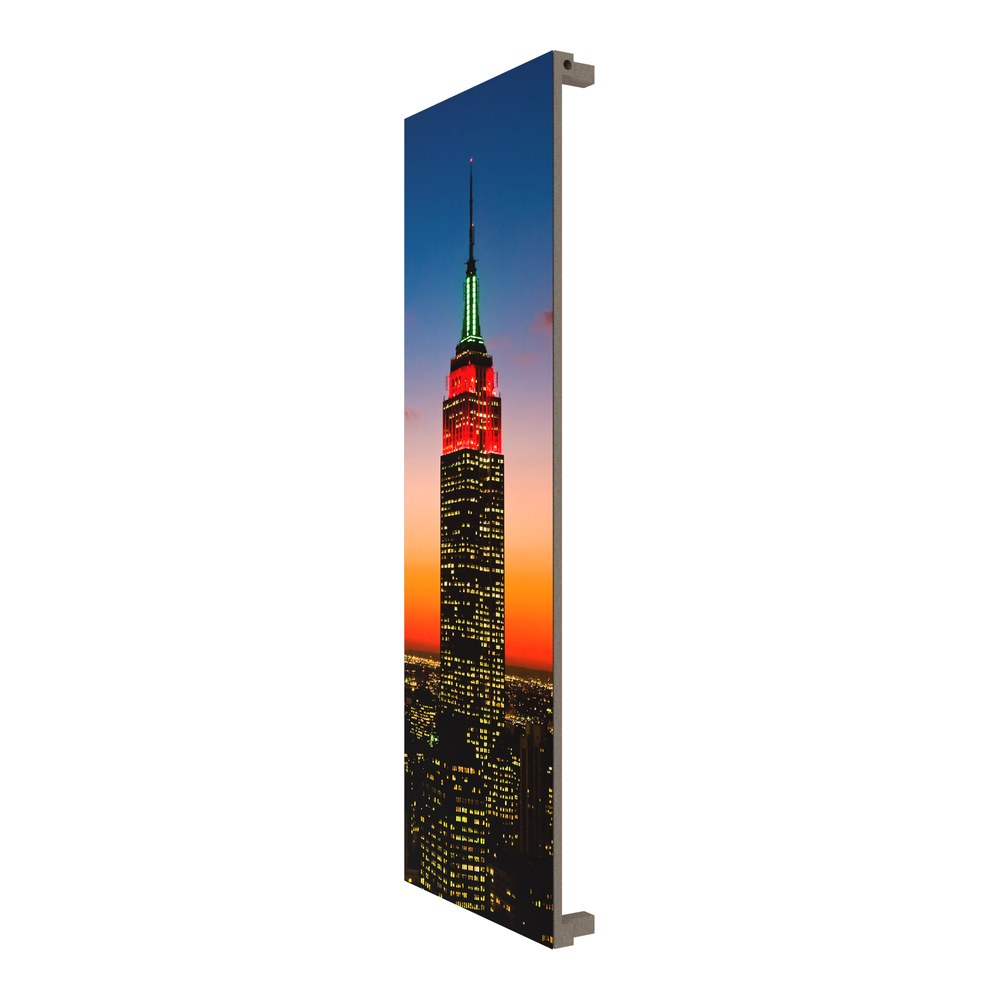 Designradiator Nova Glas, productfoto op een witte achtergrond