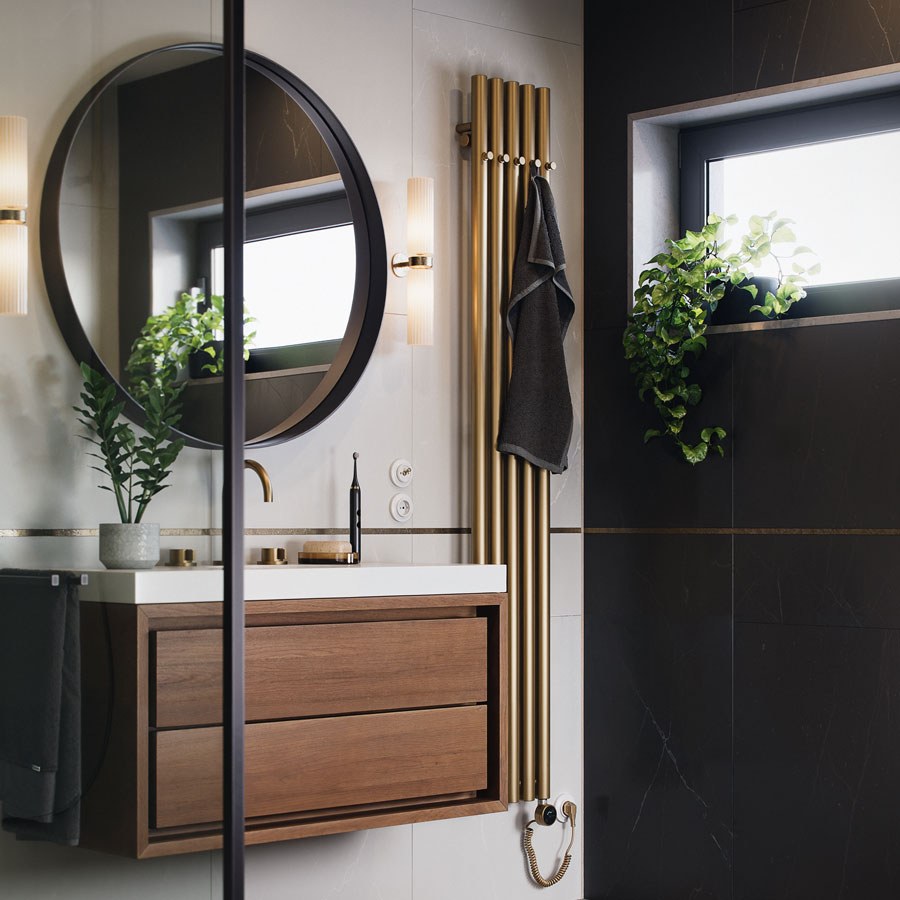 Designradiator Rolo Hanger in een interieur
