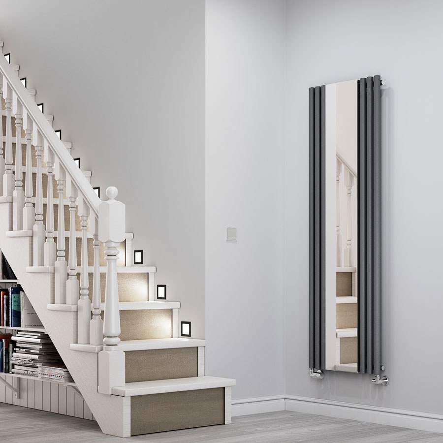 Designradiator Rolo Mirror in een interieur