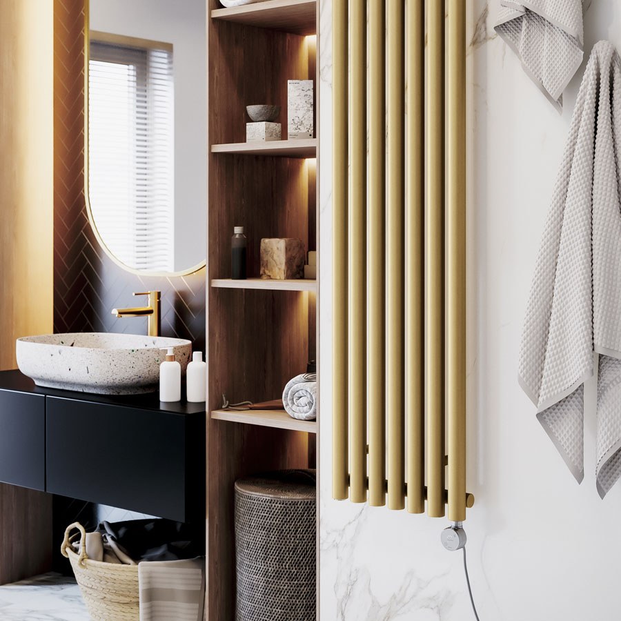 Designradiator Rolo Room in een interieur