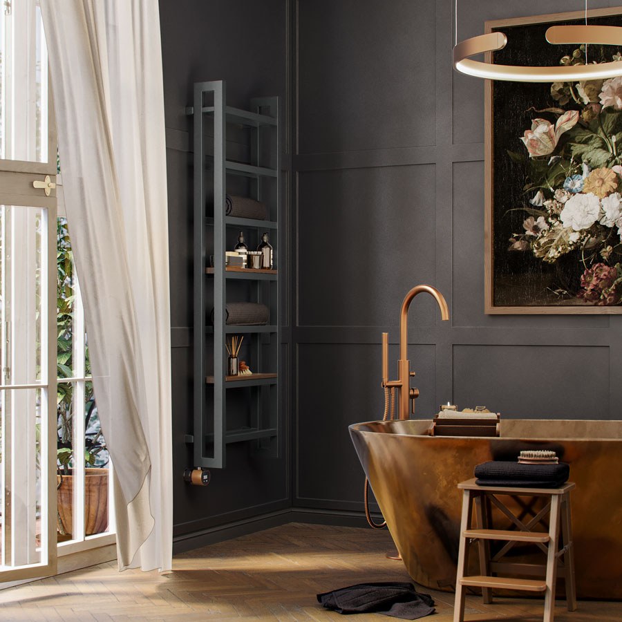Designradiator Stand in een interieur