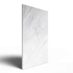 Designradiator Volakas, natuursteen radiator in wit marmer, staand