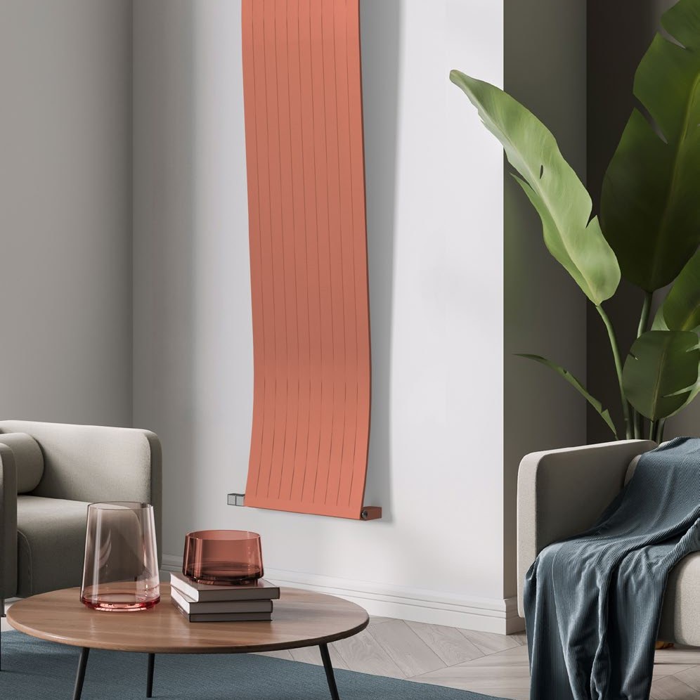 Designradiator Wave in een interieur