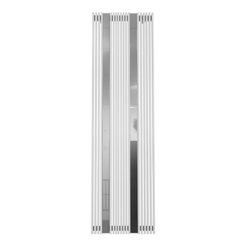 Designradiator Invisible 40 met spiegels en tegen witte achtergrond