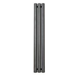 Designradiator Mega Burlani in de kleur Soft Tex Metallic Grey