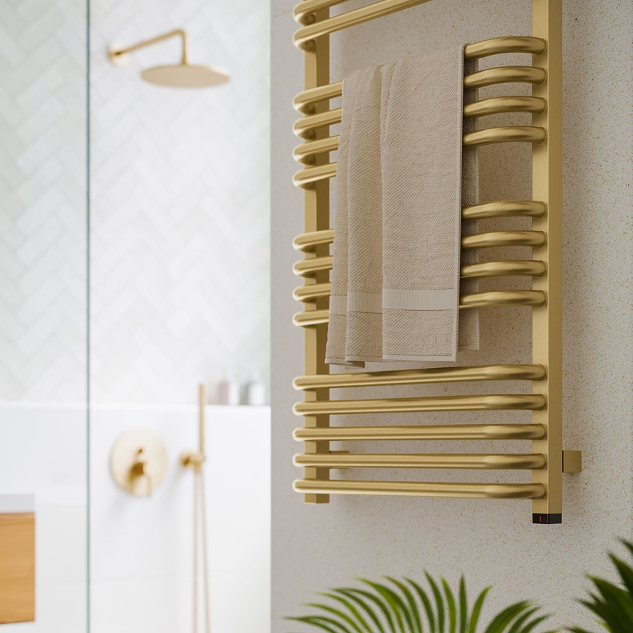 Handdoekradiator Alex One in een interieur