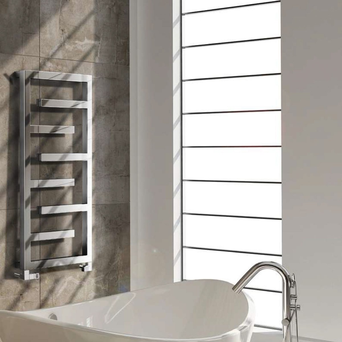Handdoekradiator Aztec in een interieur