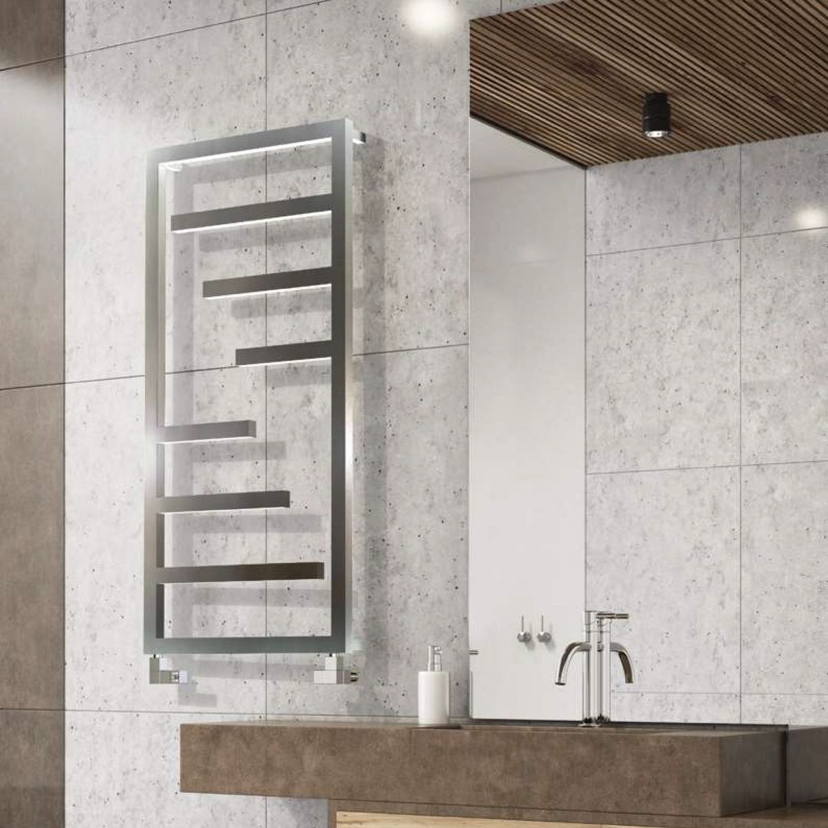 Handdoekradiator Boka in een interieur