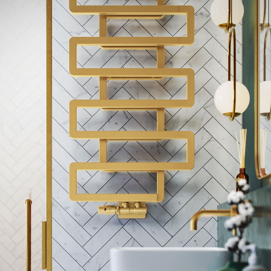 Handdoekradiator Bookie in een interieur