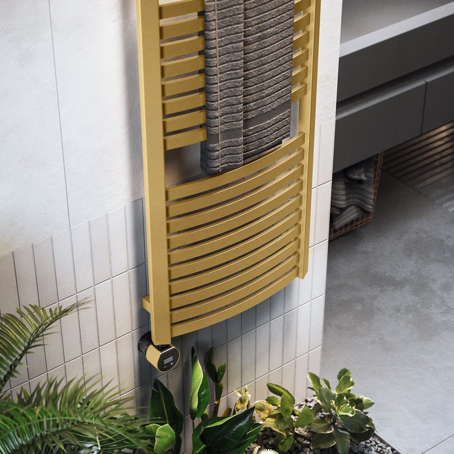 Handdoekradiator Dexter in een interieur