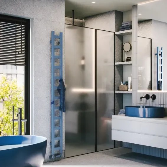 Handdoekradiator Easy DW in een interieur