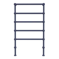 Handdoekradiator Empire in saffierblauw (RAL 5003), vooraanzicht op een witte achtergrond