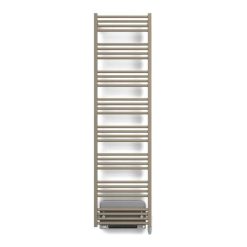 Handdoekradiator Fiona Blower met ingebouwde ventilatorkachel, vooraanzicht op een witte achtergrond