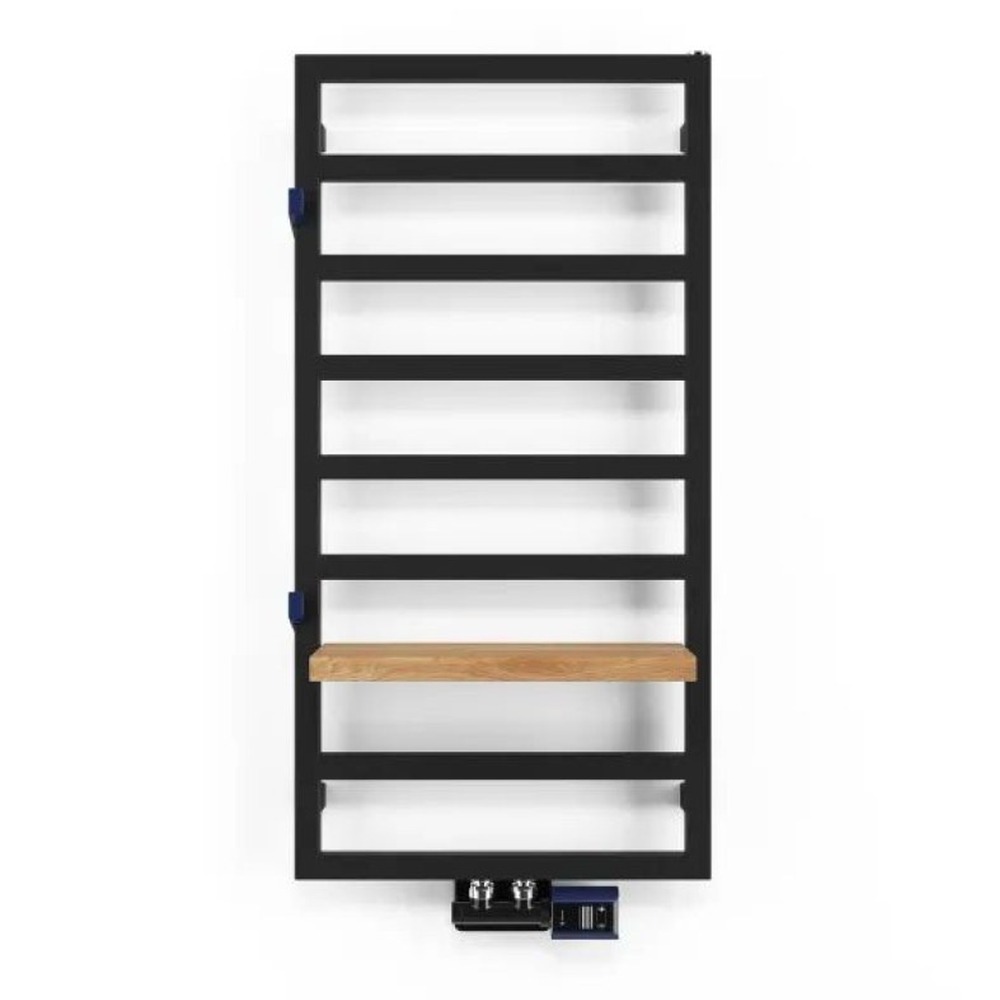 Handdoekradiator Grid tegen een witte achtergrond