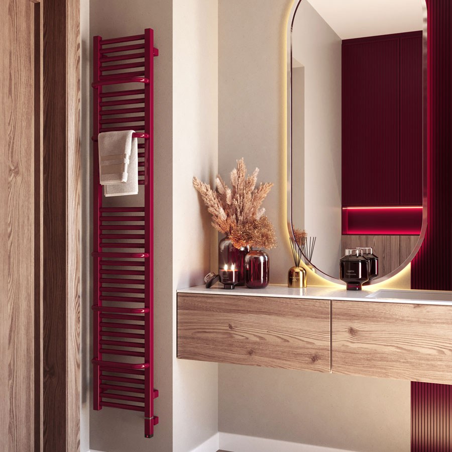 Handdoekradiator Lima One in een interieur