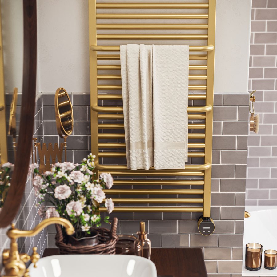 Handdoekradiator Lima in een interieur