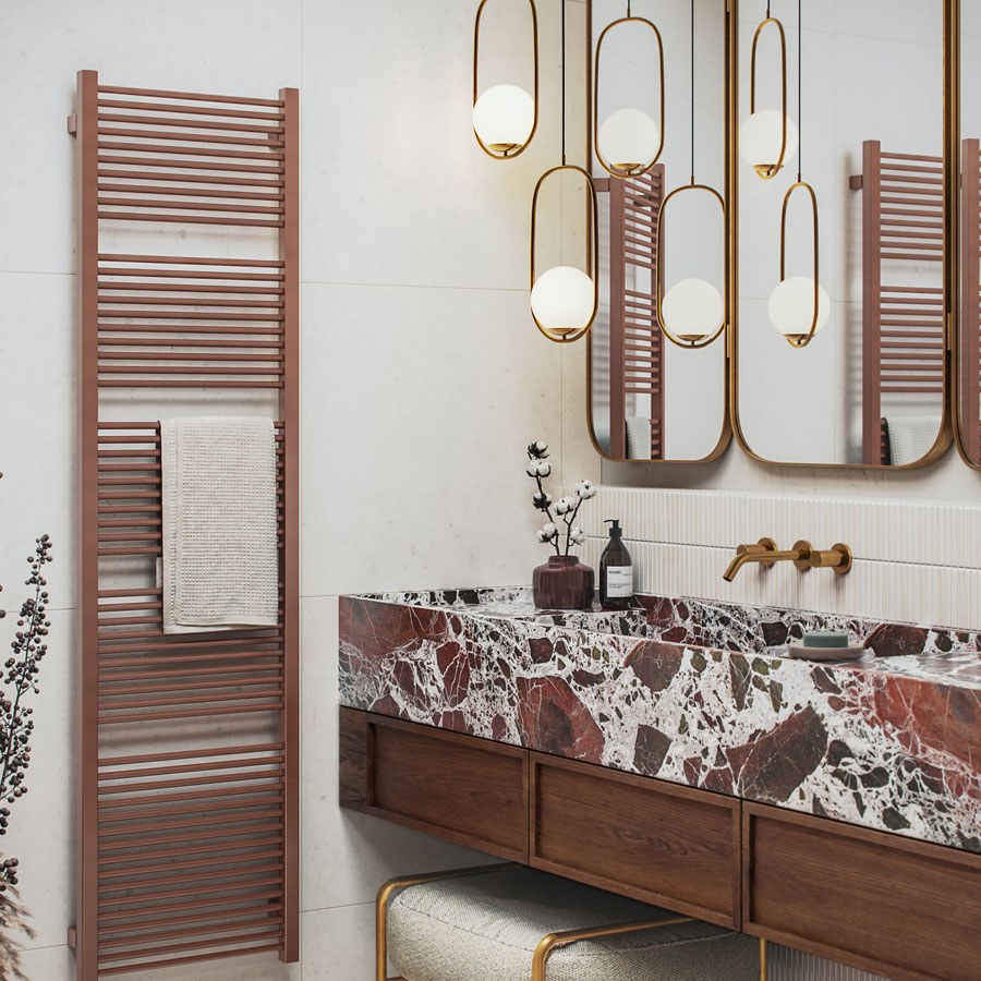 Handdoekradiator Mike One in een interieur