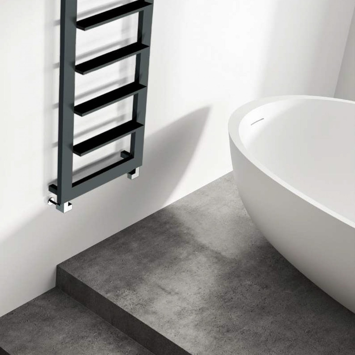 Handdoekradiator Porto in een interieur