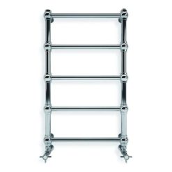 Handdoekradiator Retro tegen een witte achtergrond