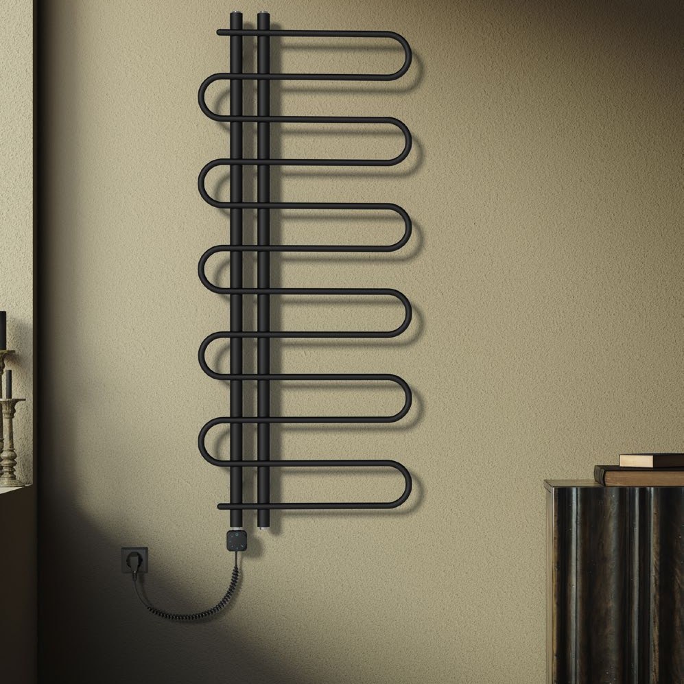 Handdoekradiator River in een interieur
