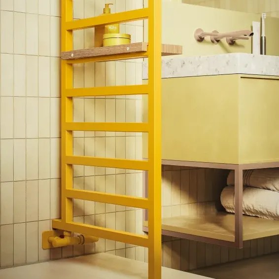 Handdoekradiator Simple DW in een interieur