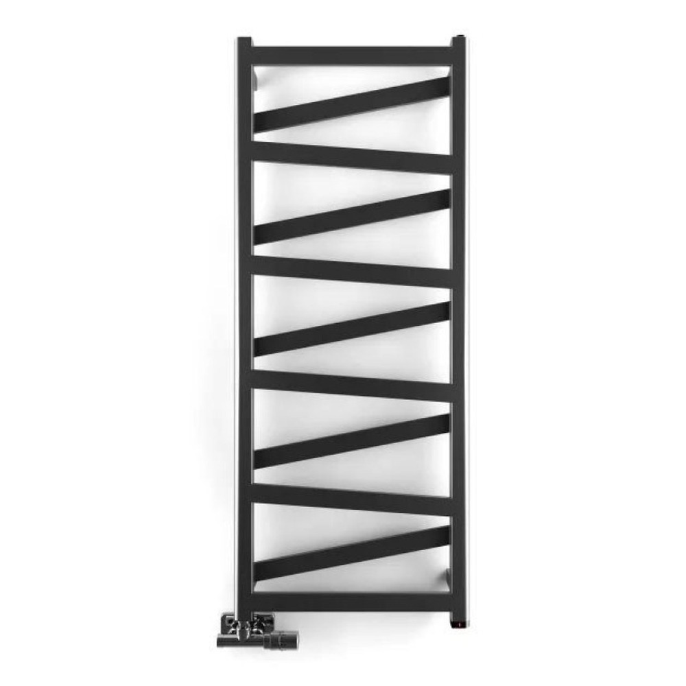 Handdoekradiator Vipera One tegen een witte achtergrond