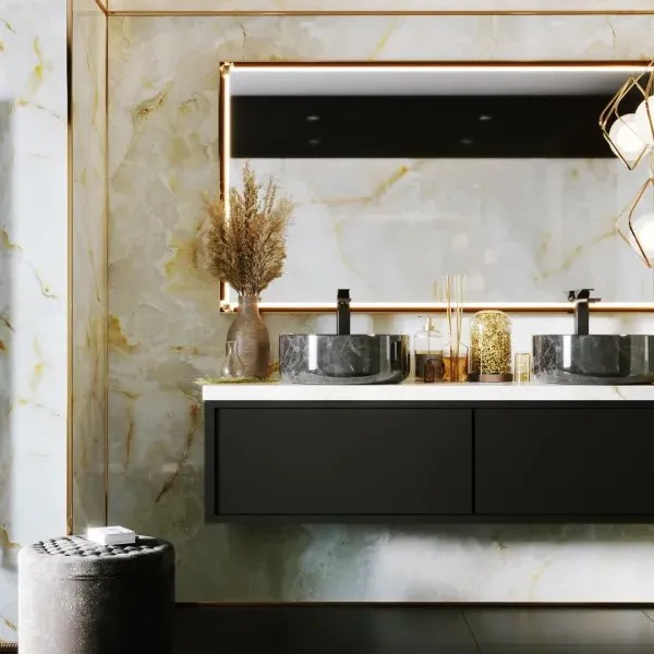 Handdoekradiator Vipera One in een interieur