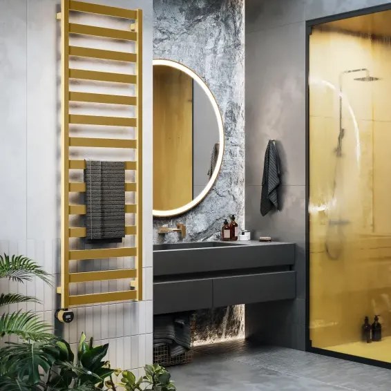 Handdoekradiator Vivo One in een interieur