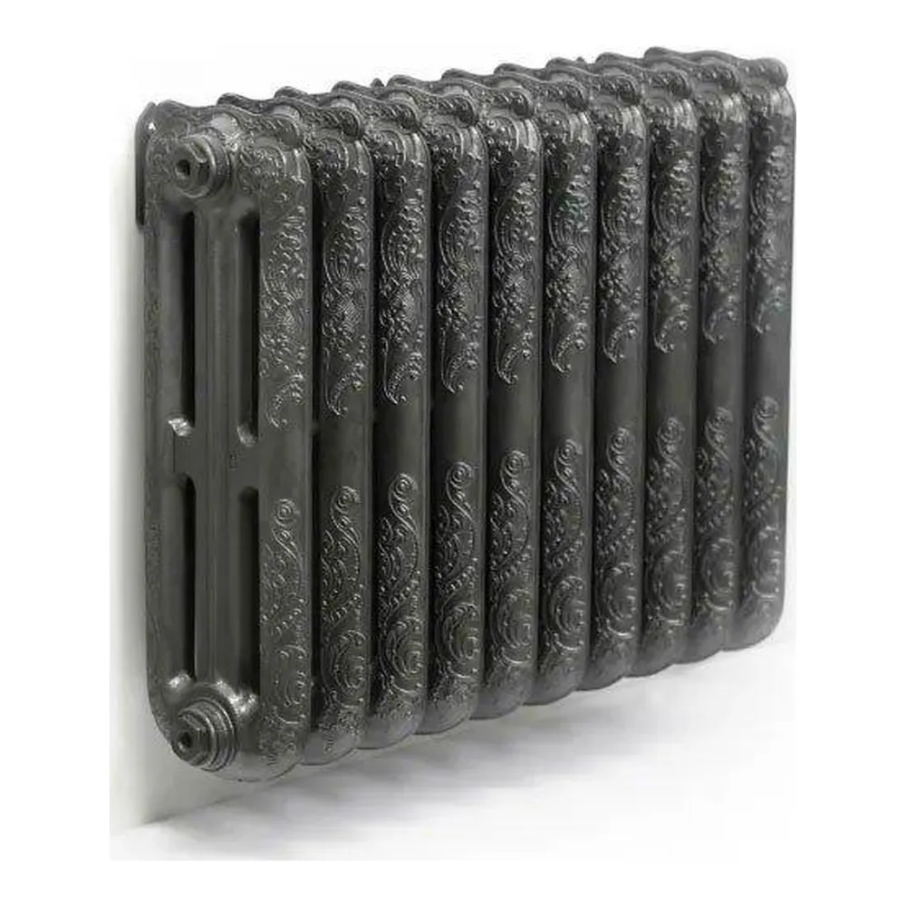 Gietijzeren radiator Oxford als wandmodel, schuin vooraanzicht